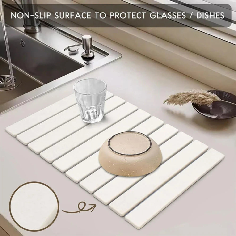 Diatomaceous Earth Stone Dish Drying Mat