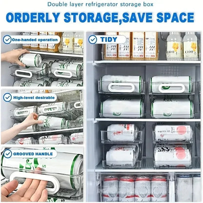 Clear Plastic Soda Can Dispenser