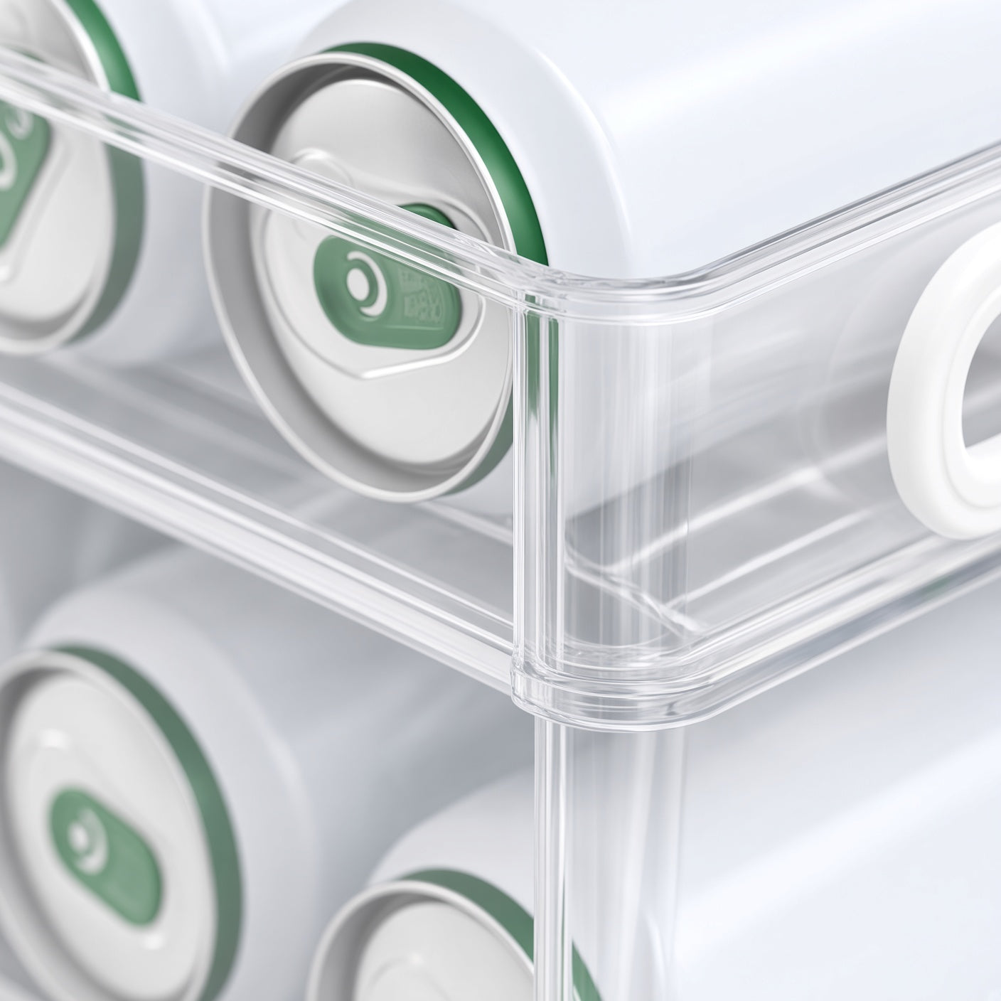 Clear Plastic Soda Can Dispenser