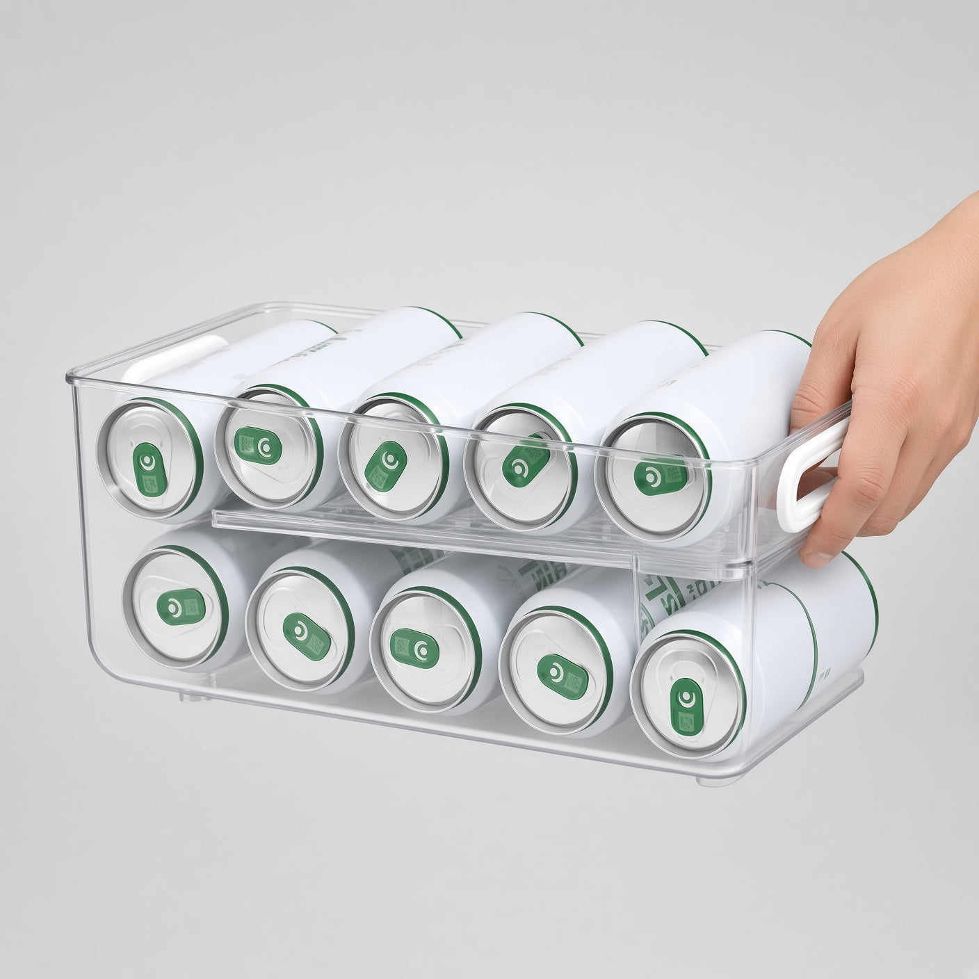 Clear Plastic Soda Can Dispenser