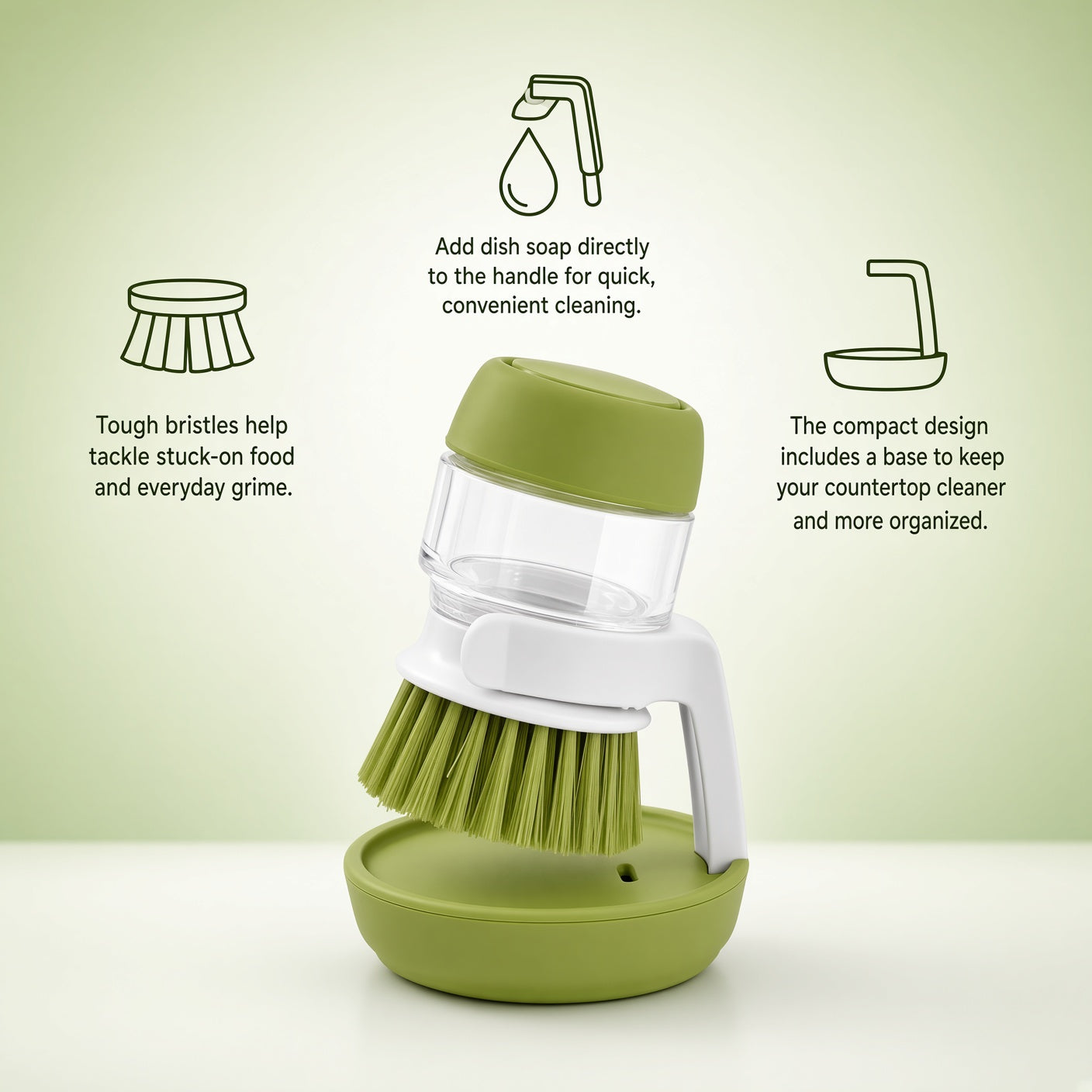 Soap Dispensing Dish Brush